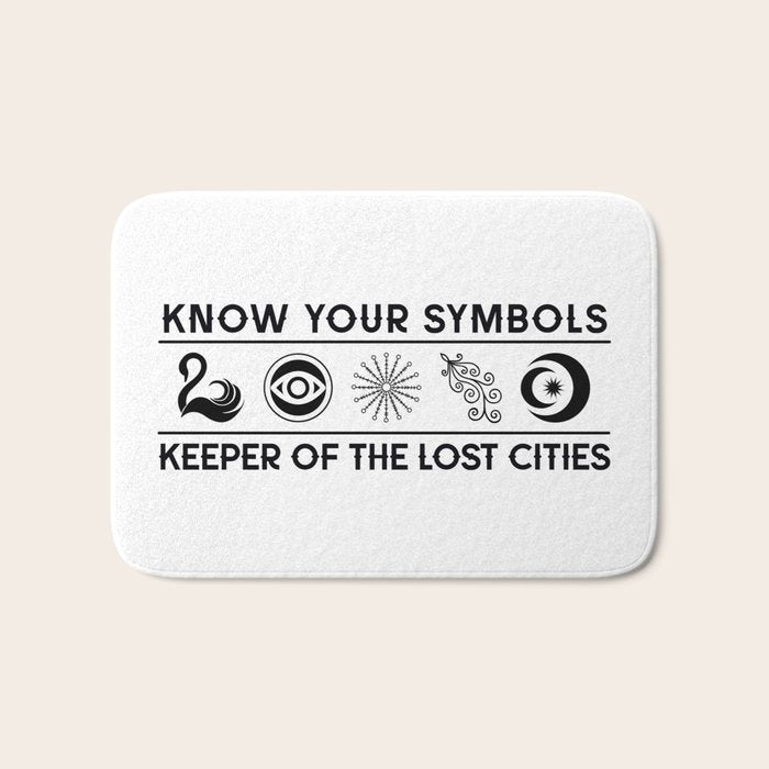 Know Your KEEPER Symbols Bath Mat Gallery Image 1