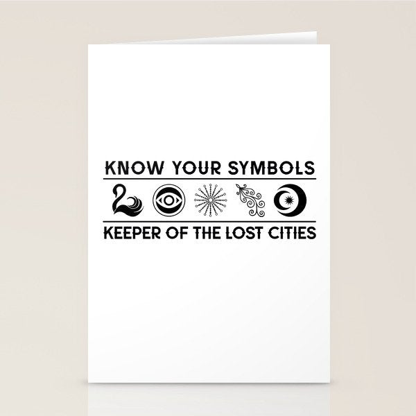 Know Your KEEPER Symbols Stationery Card Gallery Image 2