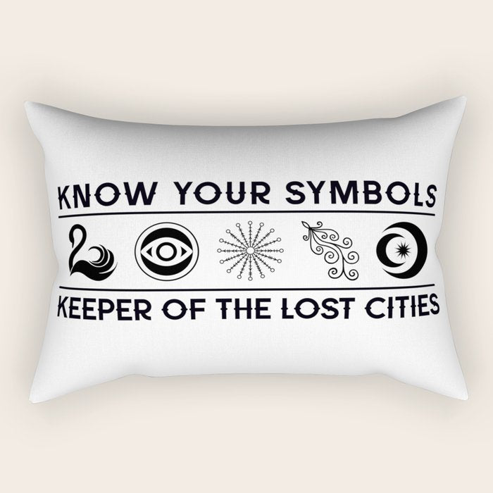 Know Your KEEPER Symbols Rectangular Pillow Gallery Image 2