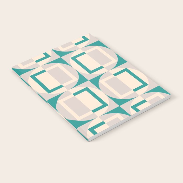 Mid Century Modern Geometric Fusion Notebook Gallery Image 2