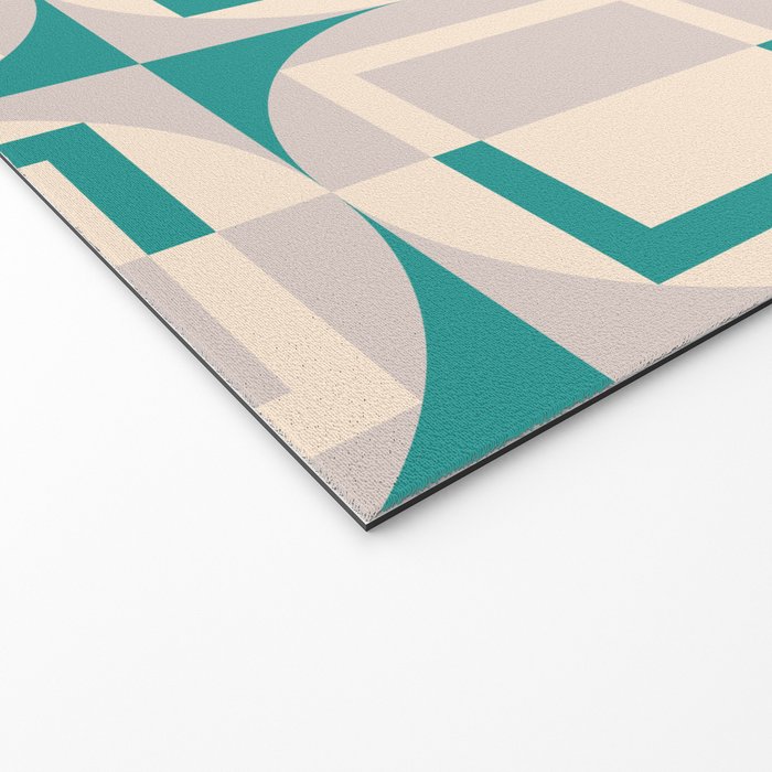 Mid Century Modern Geometric Fusion Welcome Mat Gallery Image 2