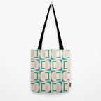 Mid Century Modern Geometric Fusion Tote Bag Gallery Image 2