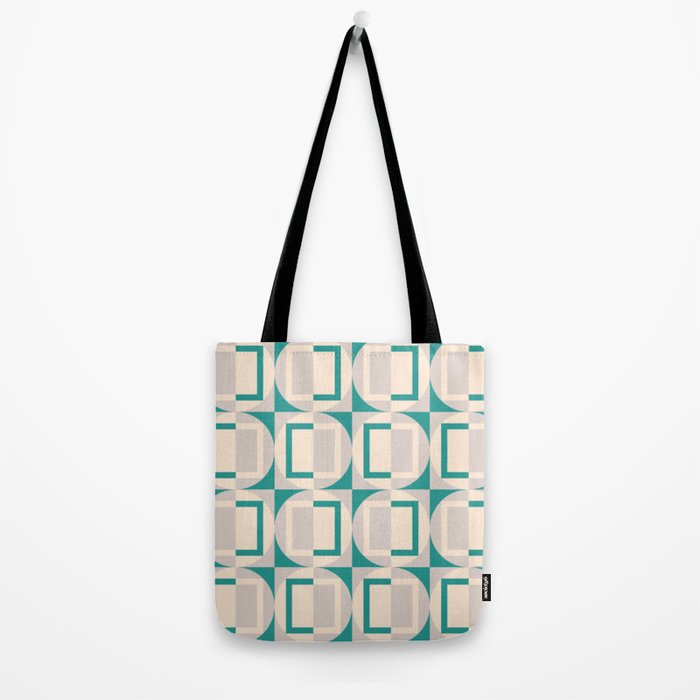 Mid Century Modern Geometric Fusion Tote Bag Gallery Image 2