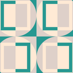 Mid Century Modern Geometric Fusion Coffee Mug Gallery Image 2