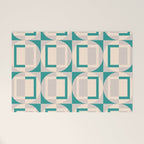 Mid Century Modern Geometric Fusion Welcome Mat Gallery Image 1