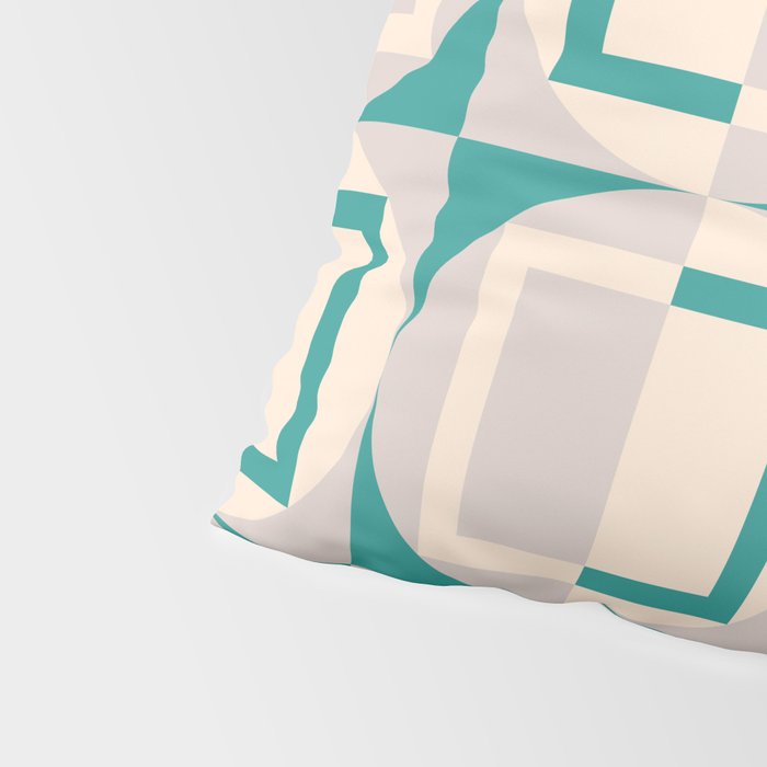 Mid Century Modern Geometric Fusion Pillow Sham Gallery Image 4