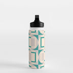 Mid Century Modern Geometric Fusion Water Bottle Gallery Image 3