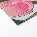Blossoming lotus flower - Vintage Japanese Woodblock Print Art Welcome Mat Gallery Image 2