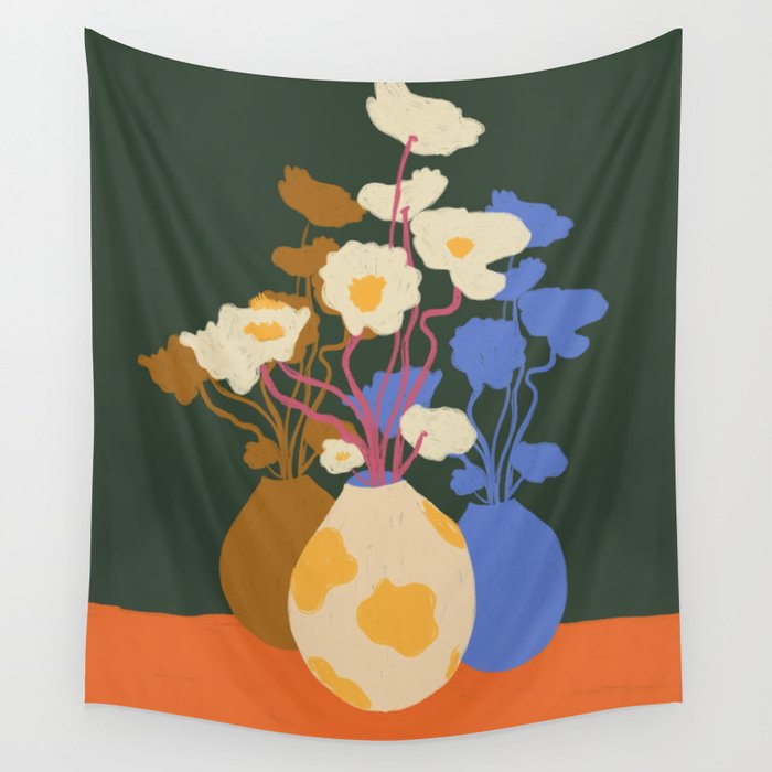 Vase reflections Wall Tapestry Gallery Image 1