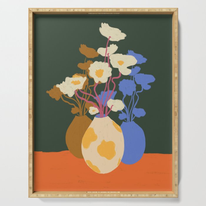 Vase reflections Serving Tray Gallery Image 1