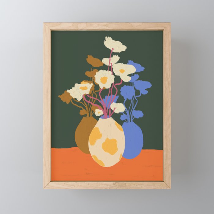 Vase reflections Mini Art Print Gallery Image 1
