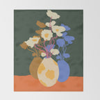 Vase reflections Throw Blanket Gallery Image 2