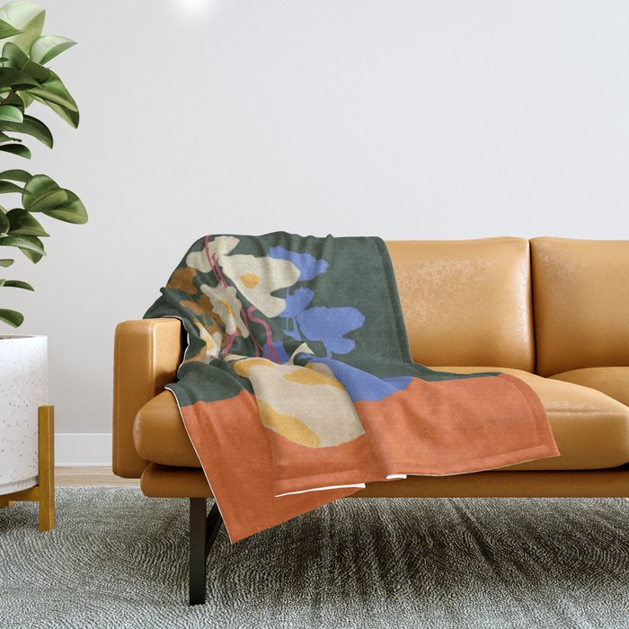 Vase reflections Throw Blanket Gallery Image 1