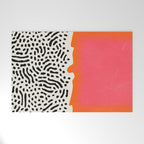 Sunset & Spots: Mid Century Abstraction Welcome Mat Gallery Image 1