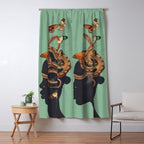 Snake and Butterflies 2 Window Curtain Gallery Image 5