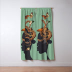 Snake and Butterflies 2 Window Curtain Gallery Image 3