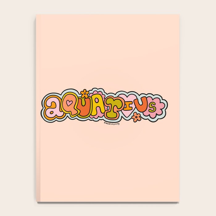 Aquarius Doodle Letters Notebook Gallery Image 4