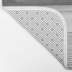Steady as she goes girl in bikini on a dock with plane landing black and white photograph Bath Mat Gallery Image 2