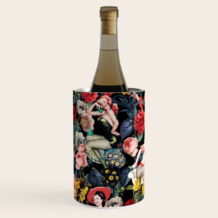 Floral and Pin-Up Girls IV Wine Chiller Gallery Image 1