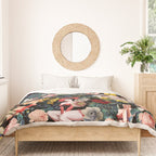 Floral and Pin-Up Girls IV Duvet Cover Gallery Image 3
