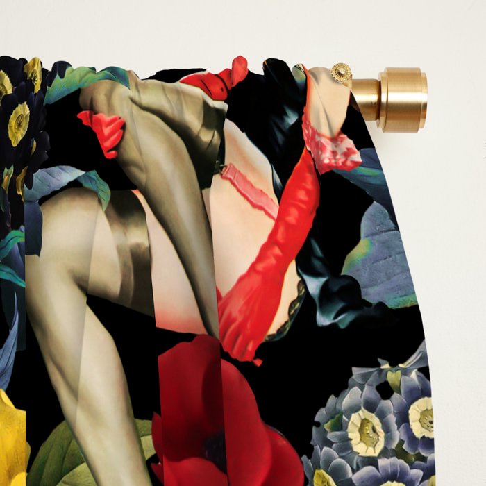 Floral and Pin-Up Girls IV Window Curtain Gallery Image 2