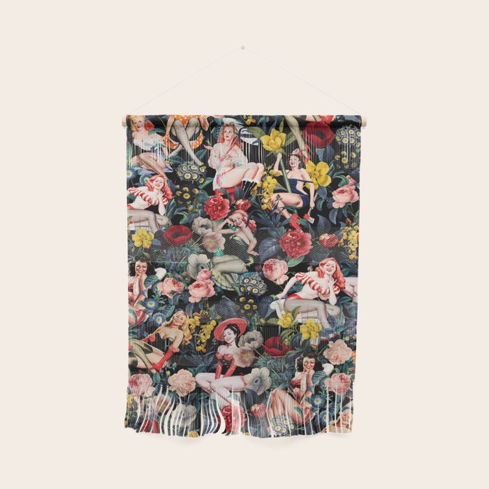 Floral and Pin-Up Girls IV Wall Hanging Gallery Image 1