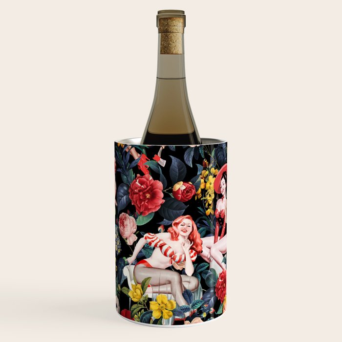 Floral and Pin-Up Girls IV Wine Chiller Gallery Image 3