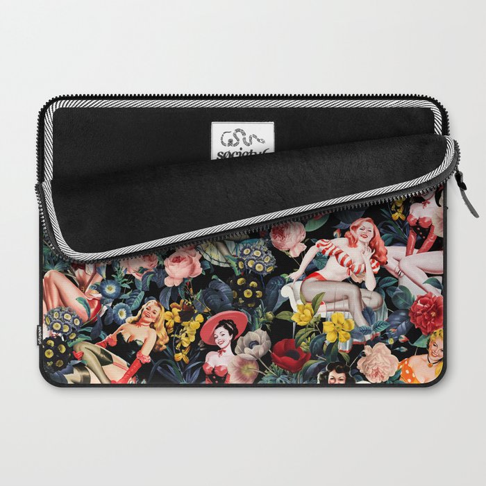 Floral and Pin-Up Girls IV Laptop Sleeve Gallery Image 2