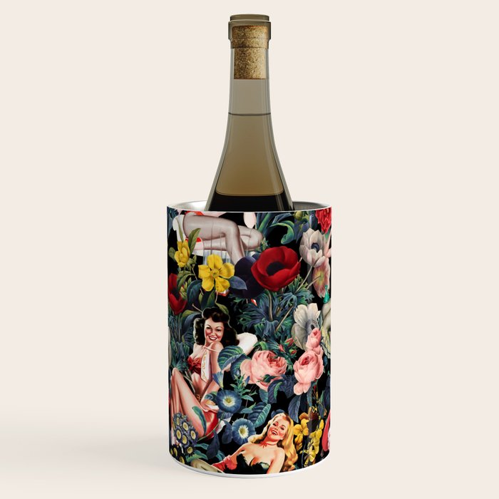 Floral and Pin-Up Girls IV Wine Chiller Gallery Image 2