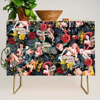 Floral and Pin-Up Girls IV Credenza Gallery Image 1