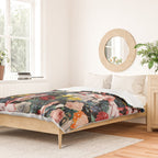 Floral and Pin-Up Girls IV Duvet Cover Gallery Image 2
