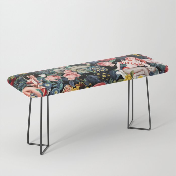 Floral and Pin-Up Girls IV Bench Gallery Image 1