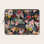 Floral and Pin-Up Girls IV Laptop Sleeve Gallery Image 1