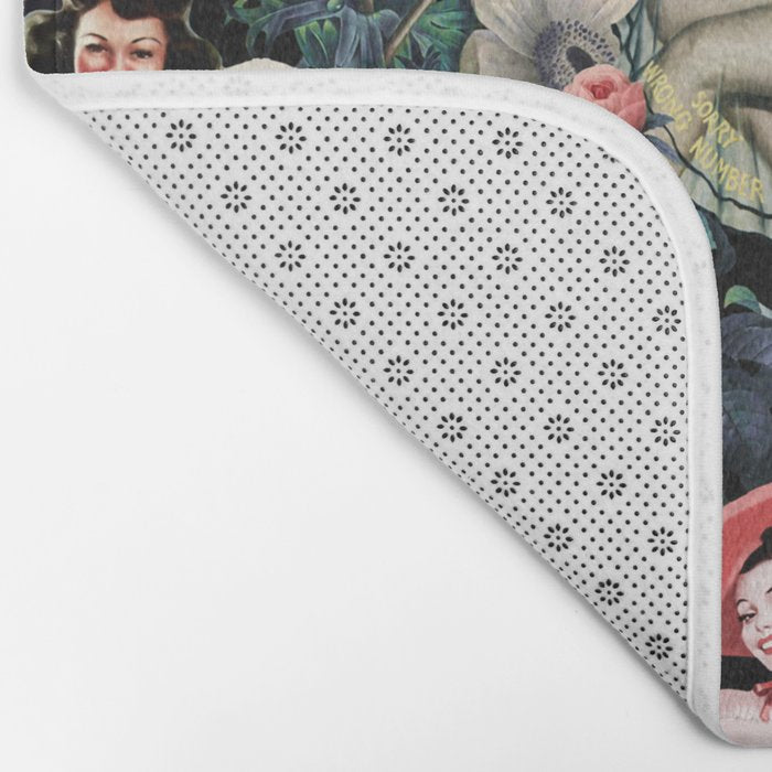 Floral and Pin-Up Girls IV Bath Mat Gallery Image 2