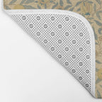 William Morris Pomegranate Fruit Blue Gold Bath Mat Gallery Image 2