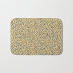 William Morris Pomegranate Fruit Blue Gold Bath Mat Gallery Image 1