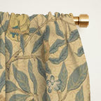 William Morris Pomegranate Fruit Blue Gold Window Curtain Gallery Image 2