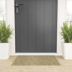 William Morris Pomegranate Fruit Blue Gold Welcome Mat Gallery Image 3