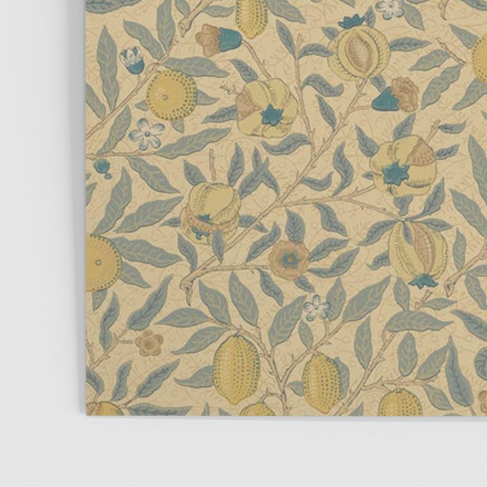 William Morris Pomegranate Fruit Blue Gold Poster Gallery Image 3