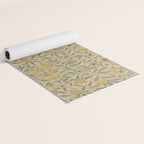 William Morris Pomegranate Fruit Blue Gold Yoga Mat Gallery Image 2