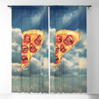 Pizza Euphoria - Pepperoni and Cheese Window Curtain Gallery Image 5