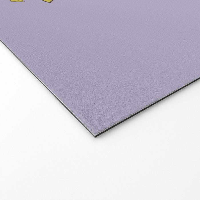 Hippie Groovy Halloween Print in Pastel Lilac Welcome Mat Gallery Image 2