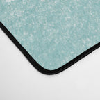 Mandala on concrete - teal Desk Mat Gallery Image 4
