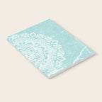 Mandala on concrete - teal Notebook Gallery Image 2