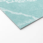 Mandala on concrete - teal Welcome Mat Gallery Image 2