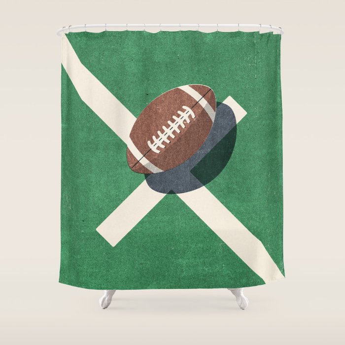 BALLS / American Football Shower Curtain Gallery Image 1