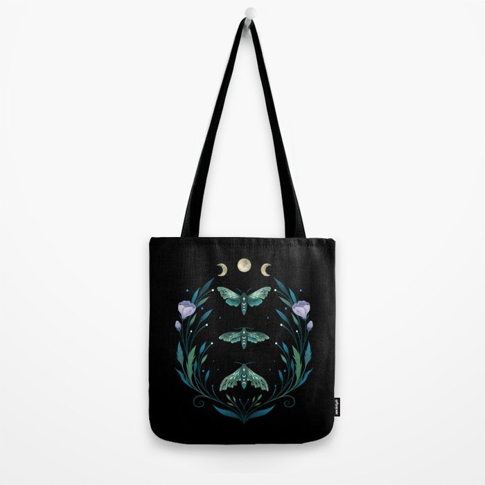 Lime Hawk Moths Night Tote Bag Gallery Image 2