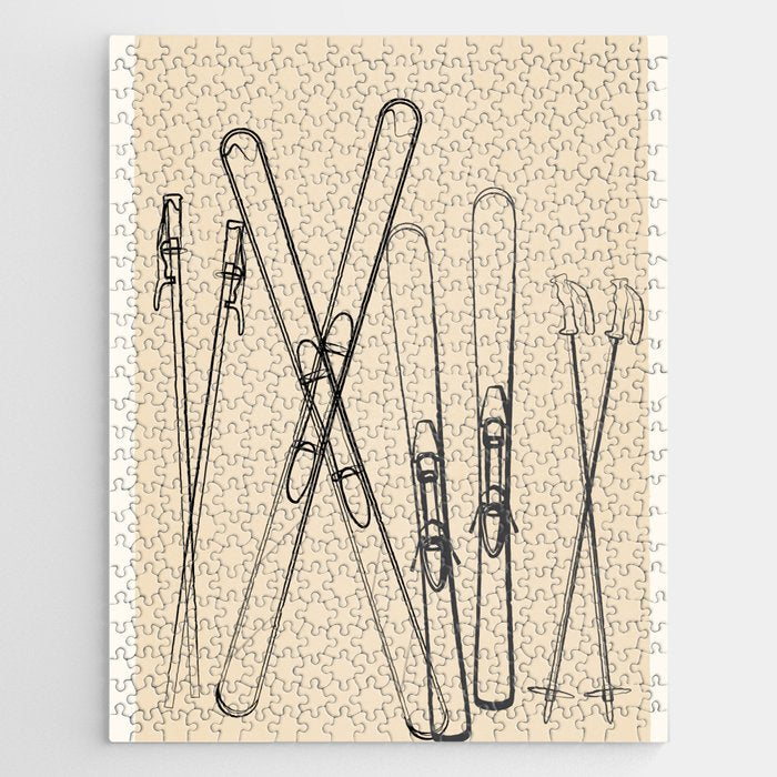 Minimal Skis 2 Jigsaw Puzzle Gallery Image 1