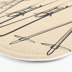 Minimal Skis 2 Bath Mat Gallery Image 3