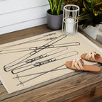 Minimal Skis 2 Outdoor Rug Gallery Image 2